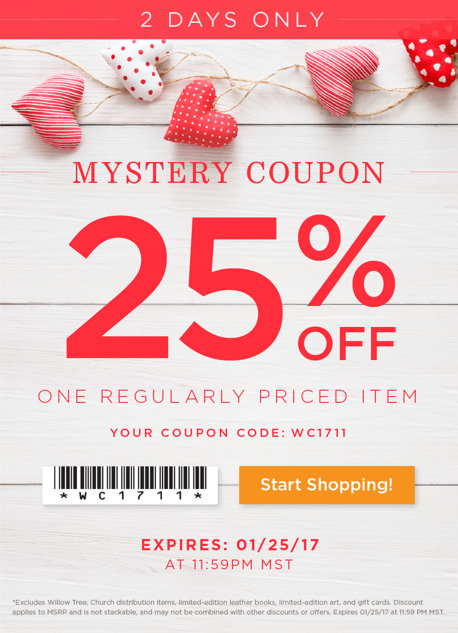 Mystery Coupon 25 Deseret Book